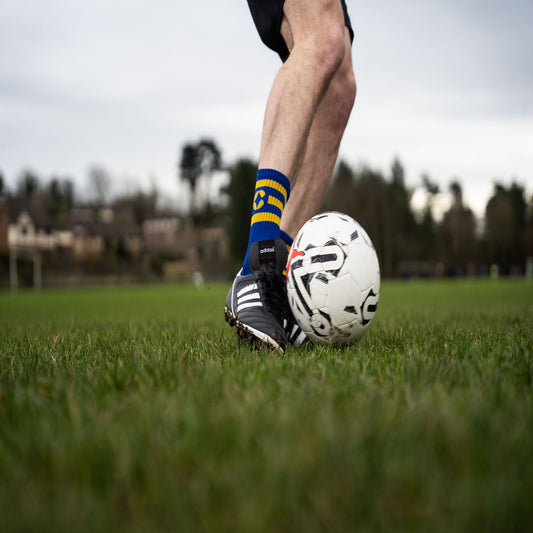 360 Degree Grip Socks - Blue and Yellow